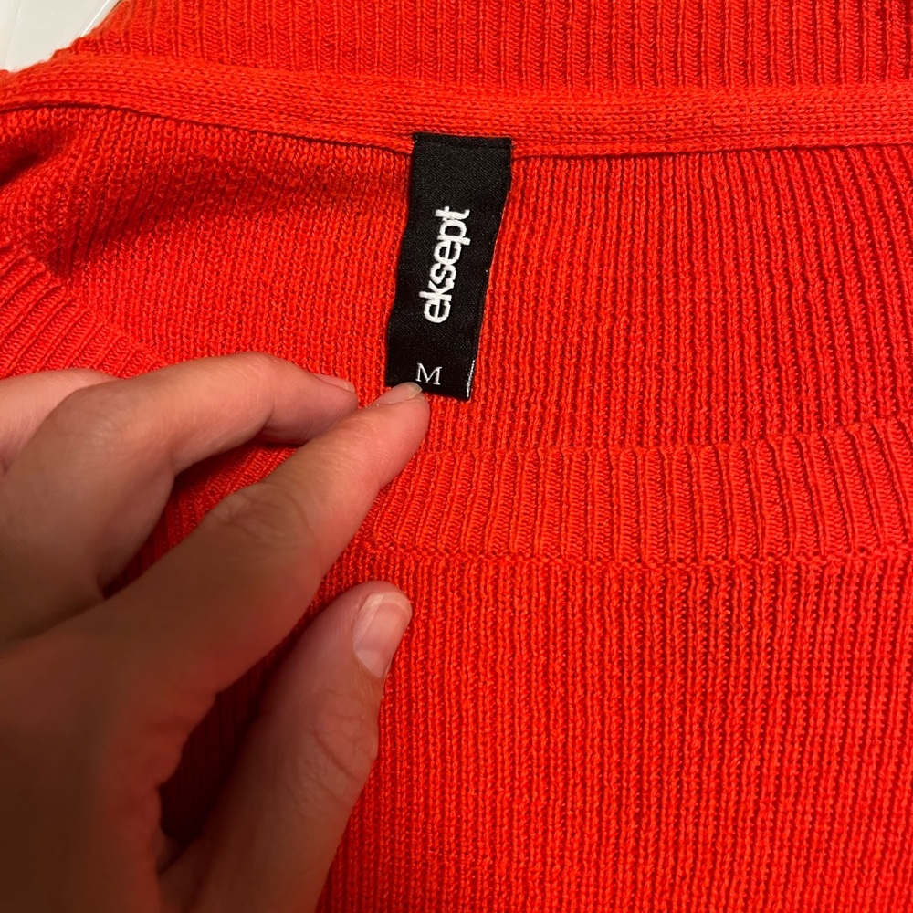 Orange sweater